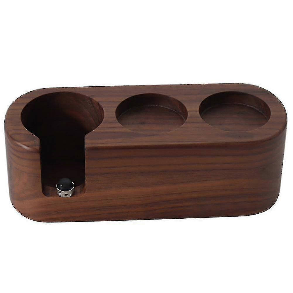 Walnoot Hout Pers Tamper Houder Distributeur Stand 58mm