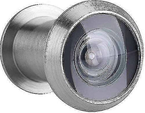 عارض باب ثقب الباب 220 درجة زاوية واسعة مع غطاء واقي عالي القوة (فضي مصقول) Xxf