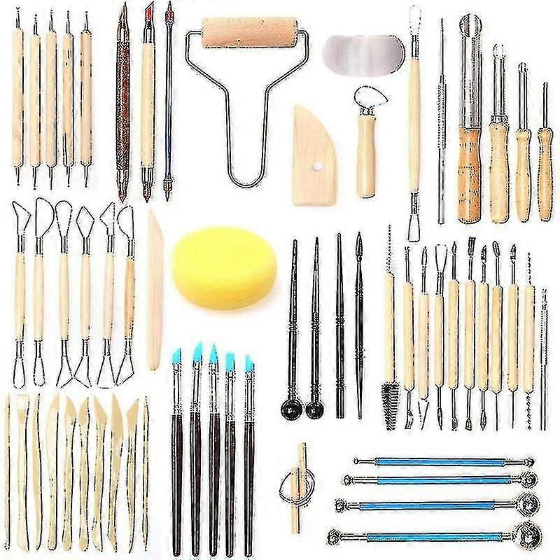 61pcs Ceramic Tools Clay Sculpting Set,clay Tools Clay Sculpting Tools Xxf