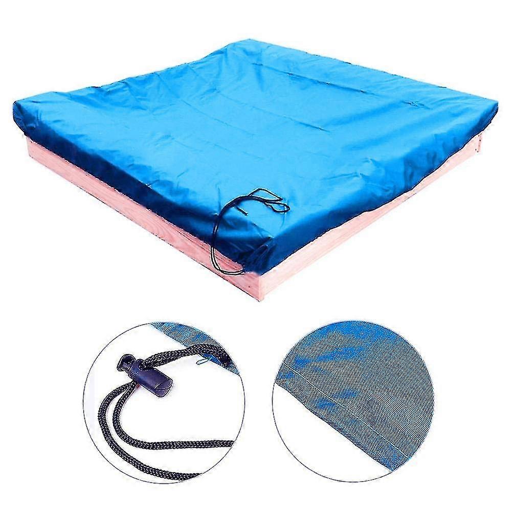 Sandbox Cover With Drawstring Square Dustproof Beach Sandbox Cover Waterproof Sand Pit Swimming Pool (black-150*150cm)