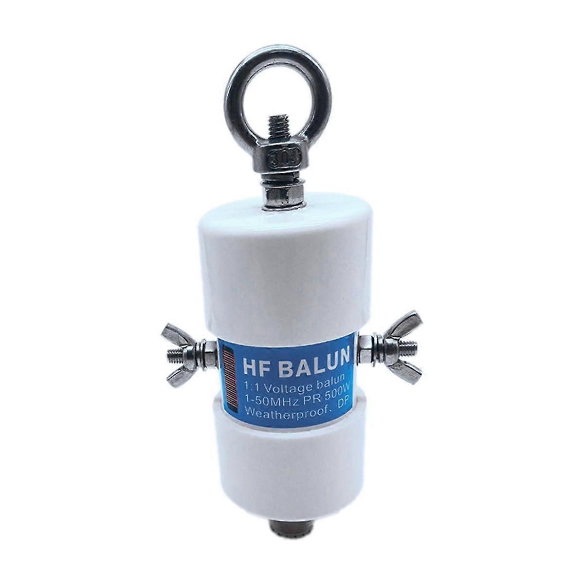 Universal 1:1 HF Balun Waterproof for 160m - 6m Band (1.8 - 50MHz) 500W for Shortwave Antenna Balun