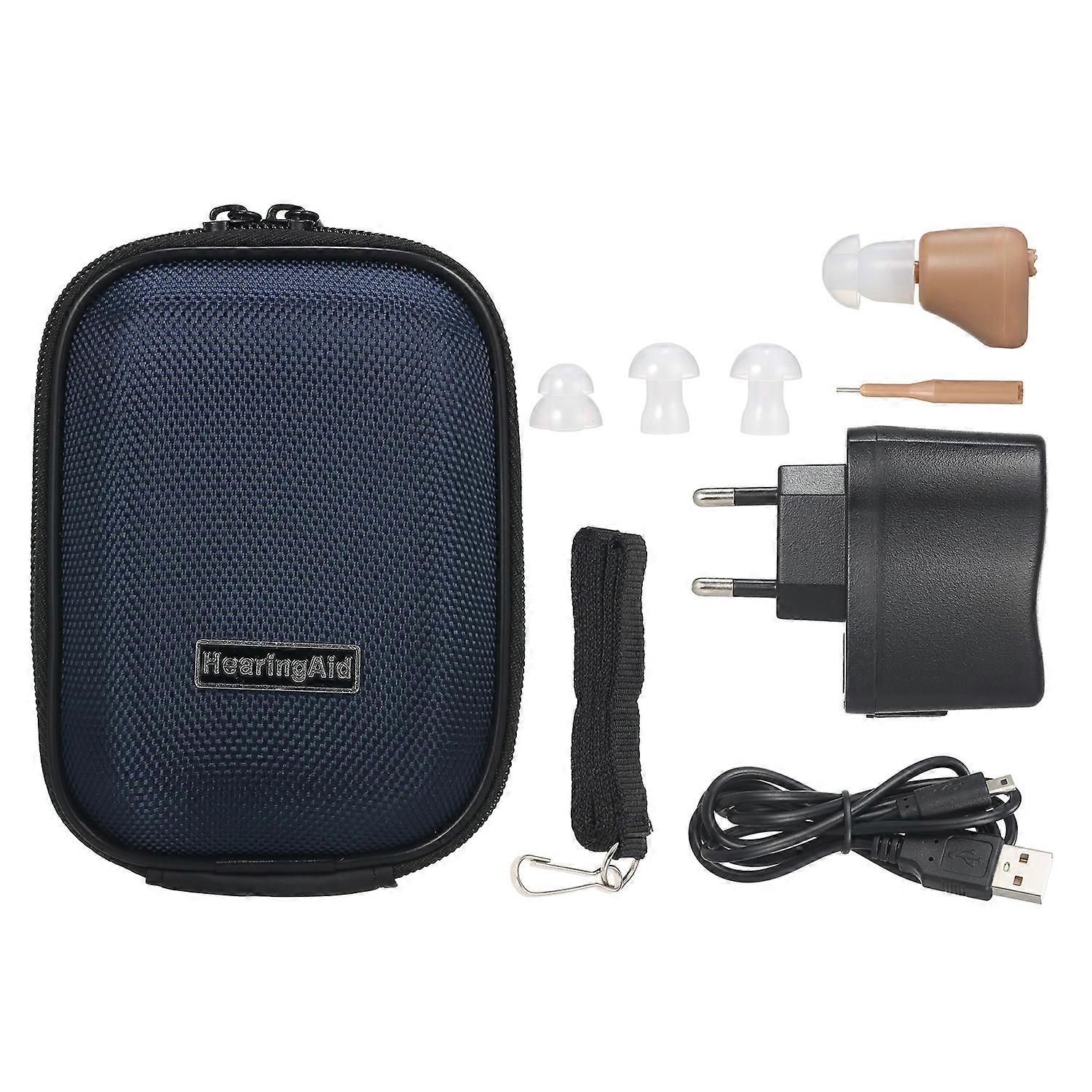 Digital Hearing Aid Sound Amplifier with Storage Case & Lanyard Sound Amplifier In Ear Hearing Enhancement Device for Adults