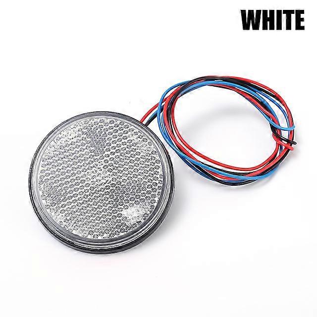 Universal LED Car Round Tail Lights Night Warning Reflectors 24 SMD Auto Truck Motorcycle ATV Singal Lamp Brake Light 12-24V