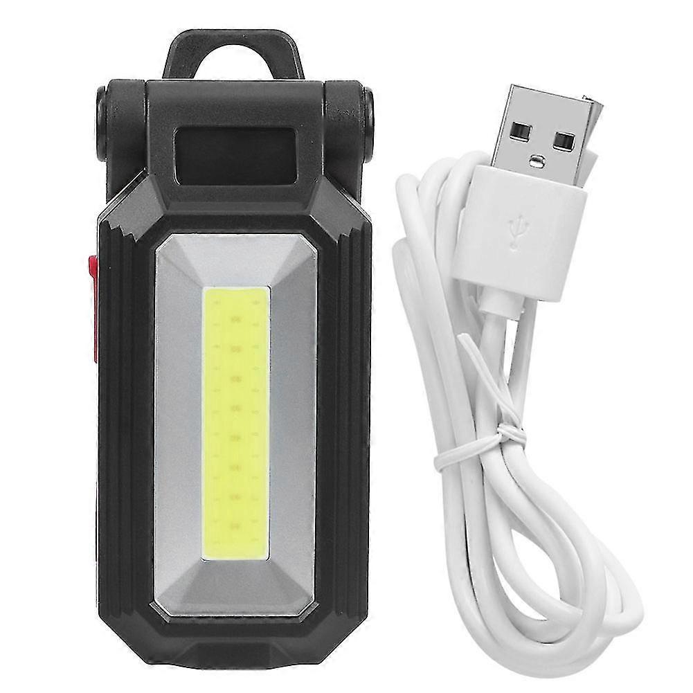 Mini pieghevole Led Cob Work Light Lampada magnetica Luminosità regolabile con gancio per riparazione esterna USB ricaricabile W560