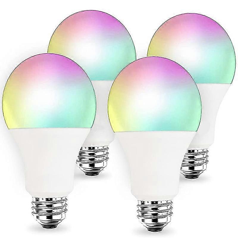 Kit 4 Led Lamps 15w Shed L&d Bulb E27 Wifi-Work With Alexa