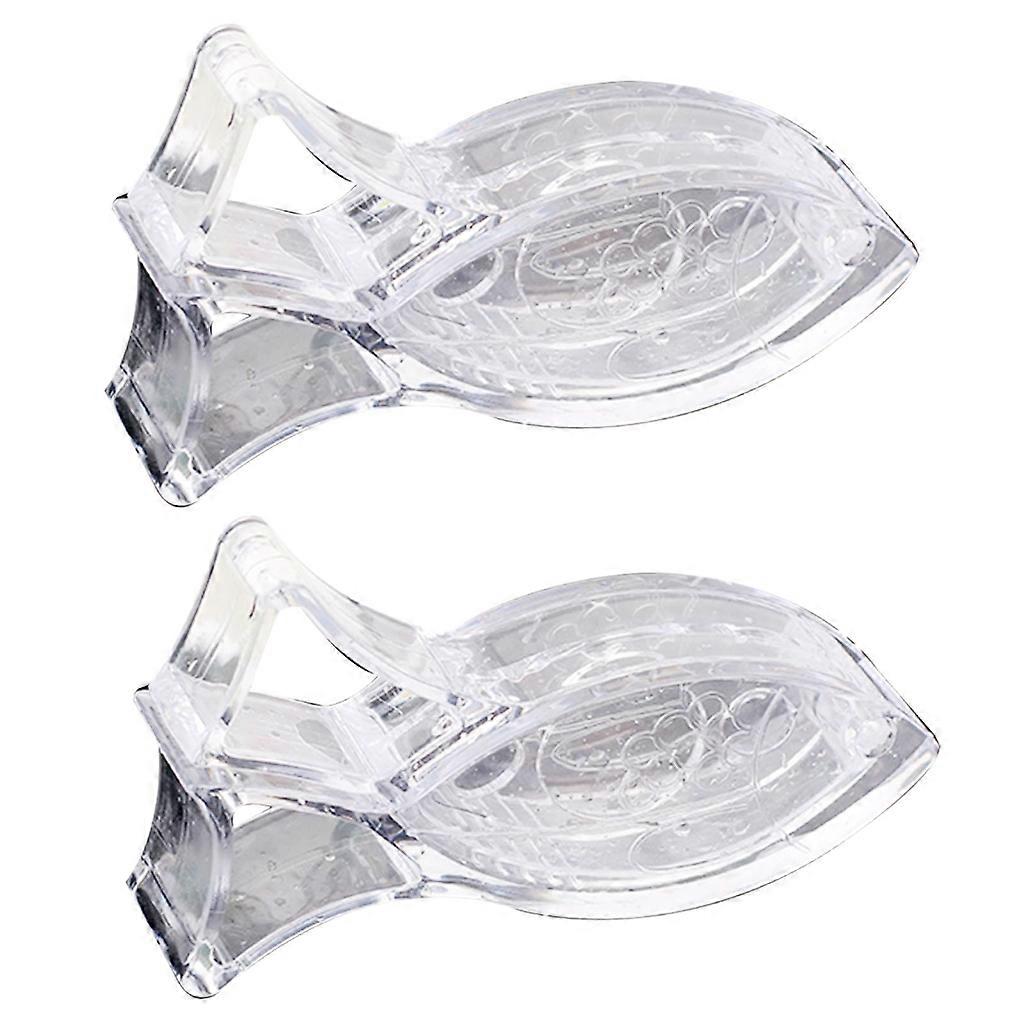 2Pcs Fish Shaped Manual Lemon Juice Extractor Acrylic Lemon Juicer Squeezer