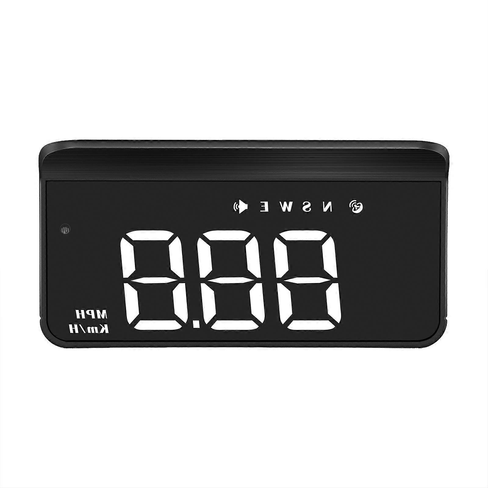 Car HUD GPS Gauge Head up Display Speedometer 3D Reflection Speed Compass Overspeed Alarm for All Cars SUV RV Pickup Truck Van