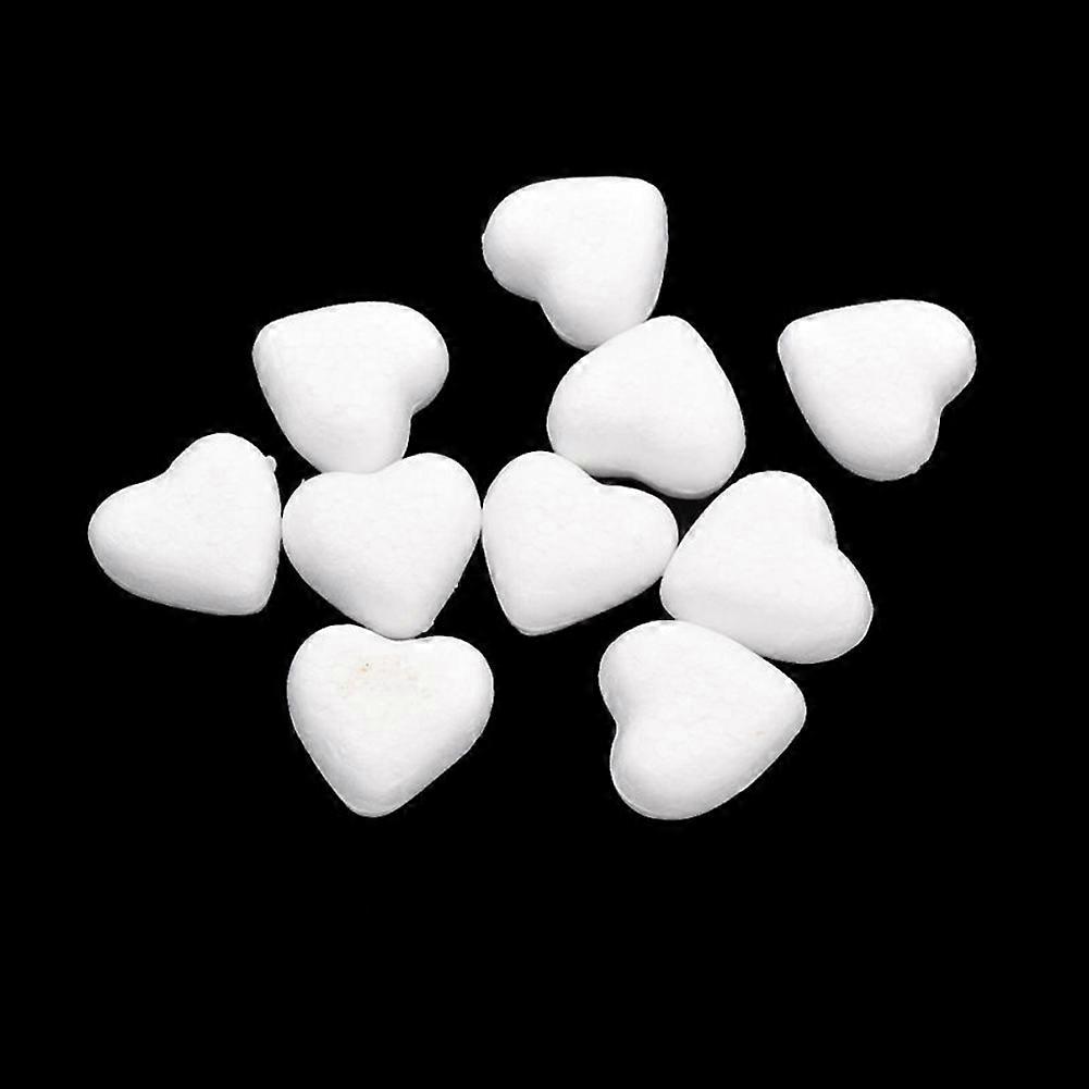 White Foam Styrofoam Polystyrene Modelling DIY Craft Heart Shape Party Decor JIKAIX