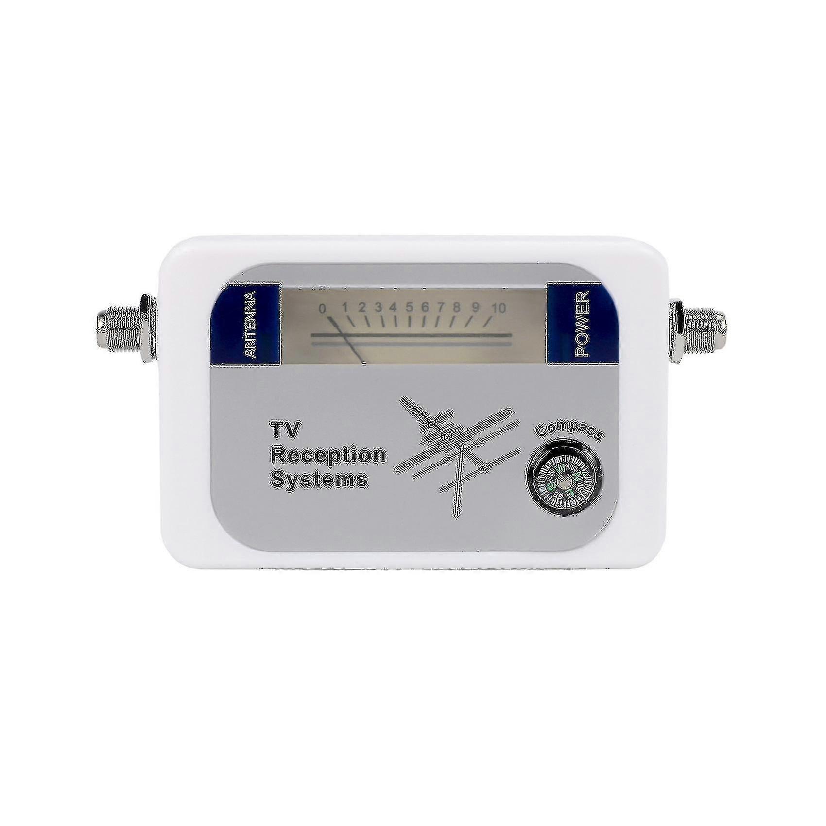 2024 Dvb-t Finder Digital Aerial Terrestrial Tv Antenna Signal Strength Meter White