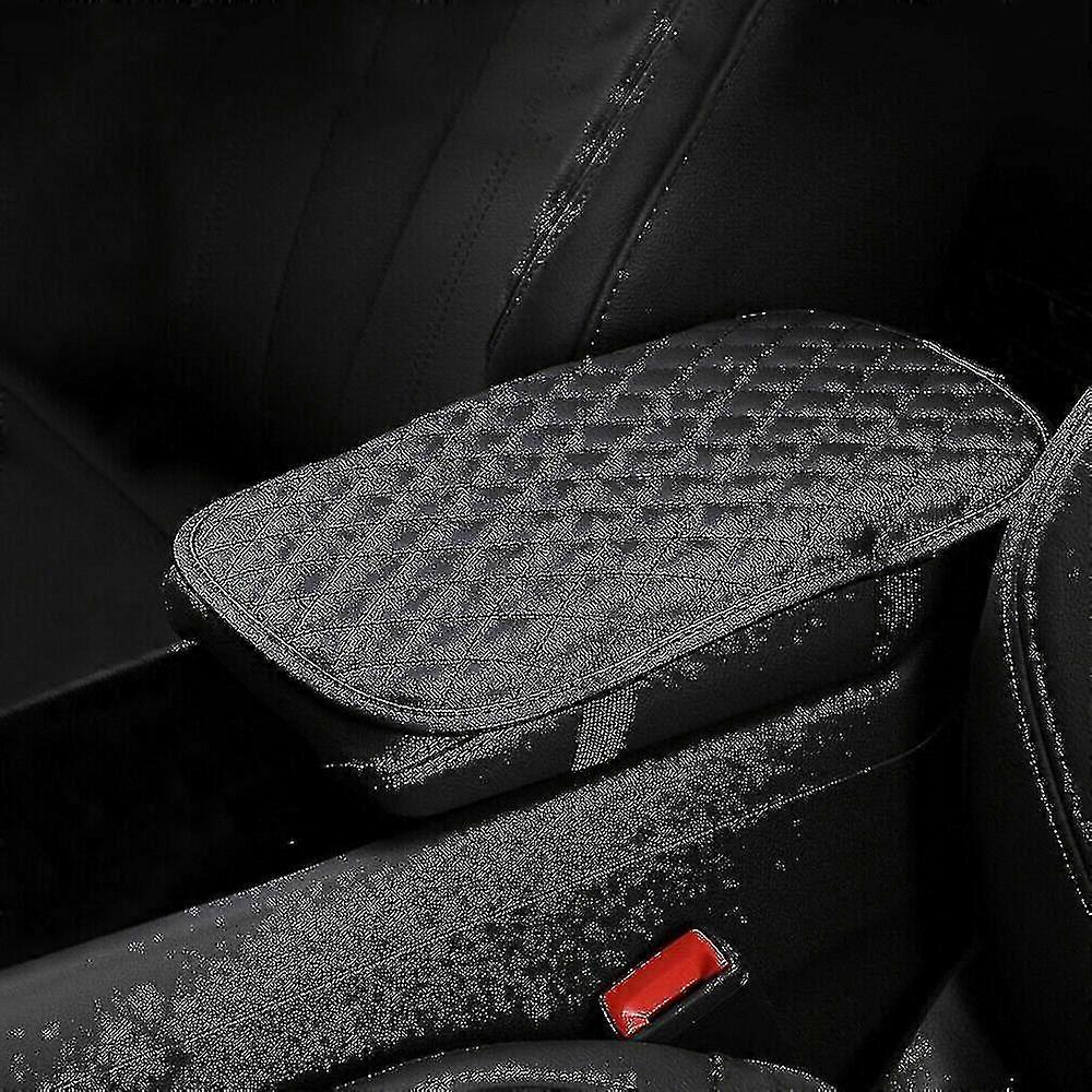 Universal Car Pu Leather Armrest Cushion Cover Center Console Box Pad Protector