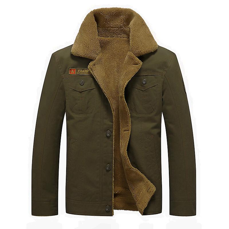 Winter Denim Jacket Men's Wool Thick Thermal Men'jacket Jacket Denim C