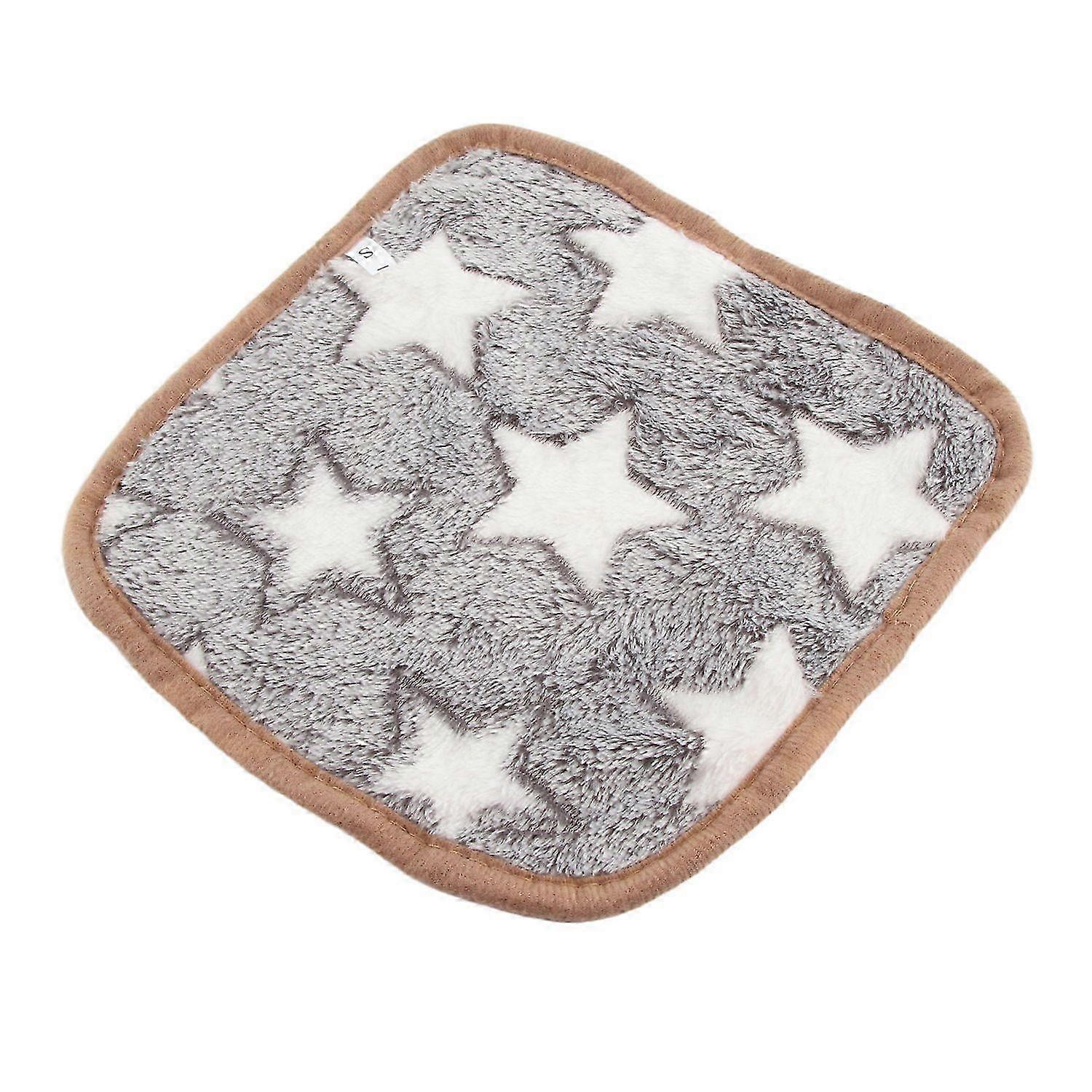 Grey Pet Blanket Warm Soft Comfortable Star Pattern Fashionable Plush Dog Throws Cat Blanket for Hom