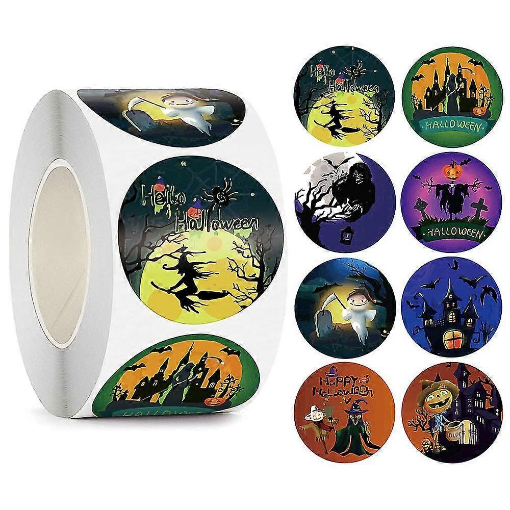 Halloween Stickers Label Halloween Envelope Seal Paper Round Sticker