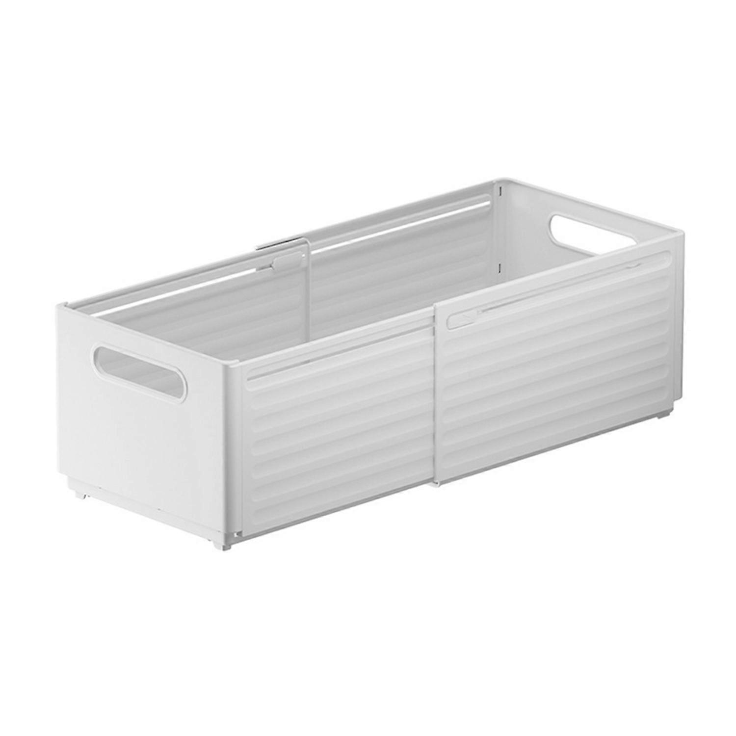 Expandable Storage Bins with Hollow Handles Stable Stackable Versatile Space-Saving Organizer for