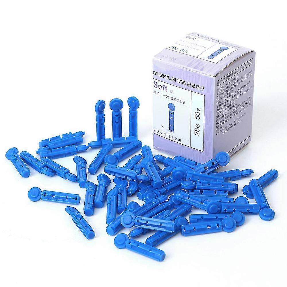 50pcs 28gの柔らかい血糖の医学収集ランセット針の糖尿病テスト