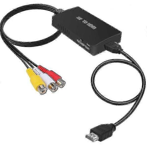 Rca to hdmi converter composite to hdmi adapter support 1080p Pal/ntsc A Fiis null