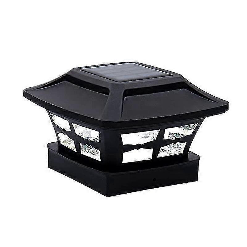 Solar Post Cap Lights 2 Lighting Modes LED Deck Fence Cap Lights compatible 4x4 Wooden Posts Garden 