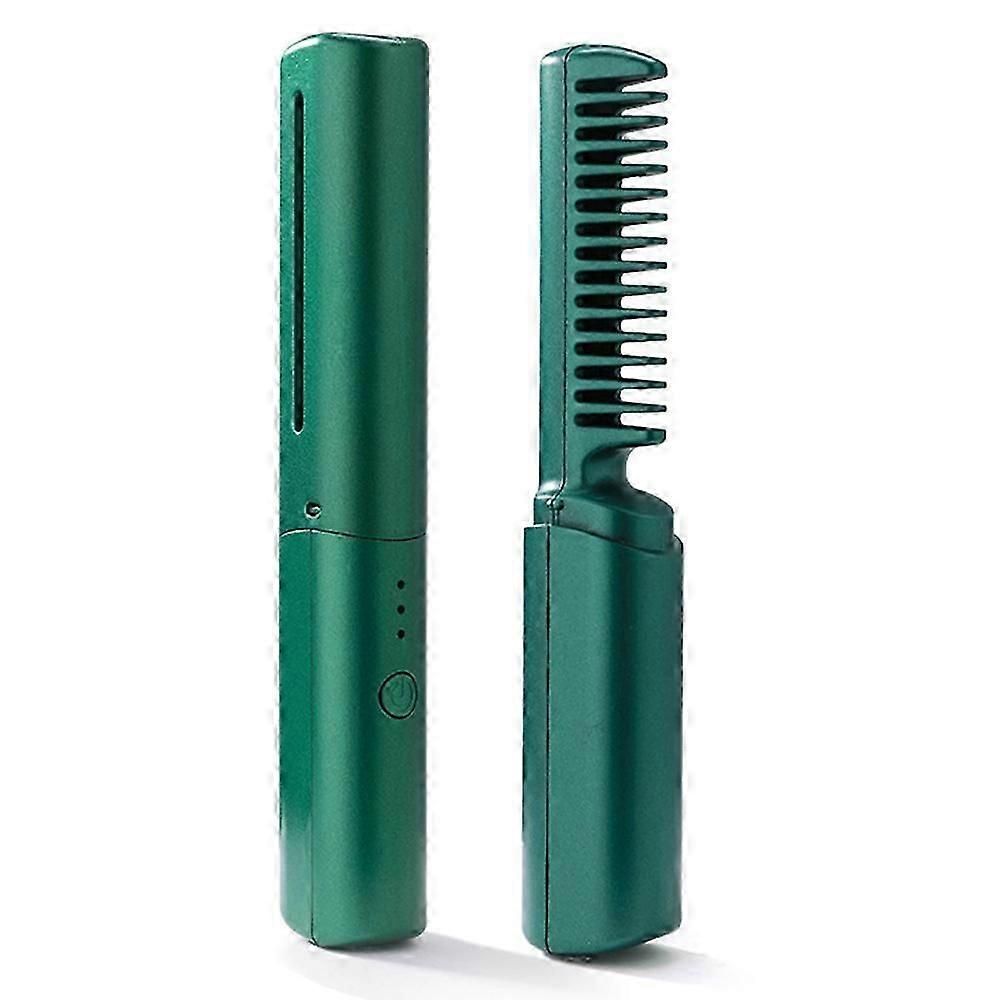 Mini fer à lisser rechargeable par USB, brosse à lisser sans fil, fer à lisser de voyage, peigne à lisser électrique portable, brosse à cheveux chauffante