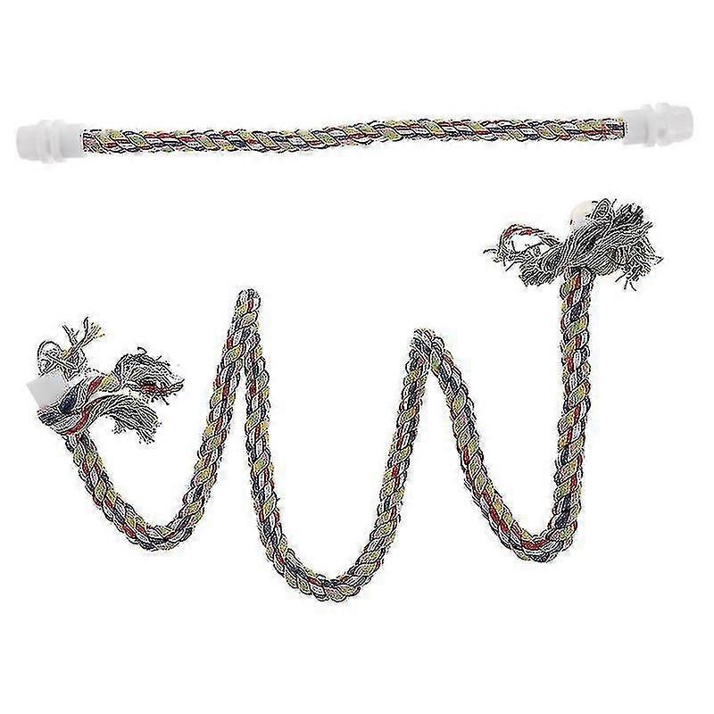 2 قطعة الطيور العلياء الببغاء القطن حبل أرجوحة الطيور قفص اللوازم المضغ اللعب