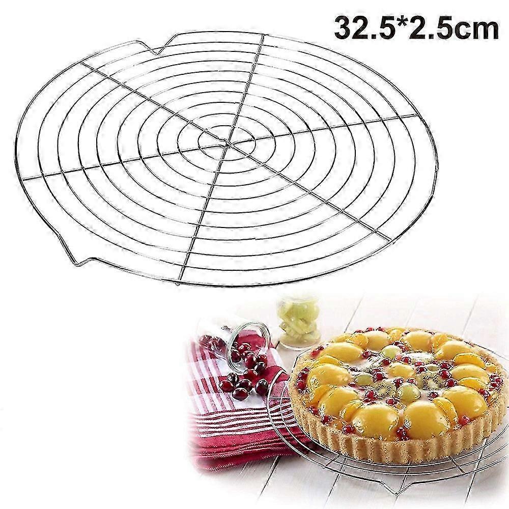 Baking Cake Net Rack Round Cake Net Bread Cooling Rack  32.5 Cm, Cake Rack for Even and Quick Cooling