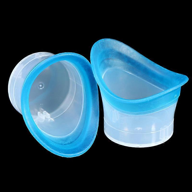 2Pcs Eyewash Cup Silicone Resuable Soft Eye Bath Cup Eye Wash Cup