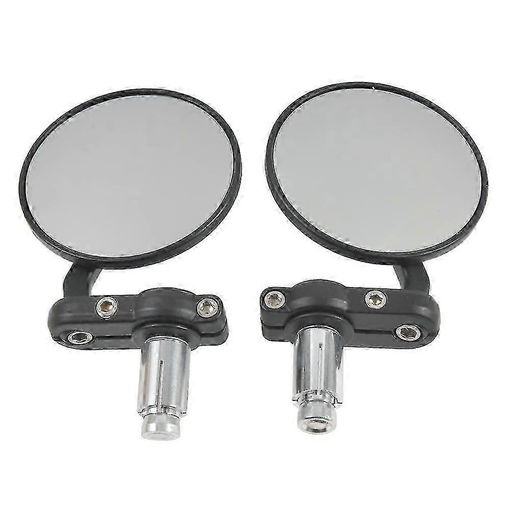 1 Pair Of Round Motorcycle Rearview Mirror 22mm Universal Handle Mirror Motorcycle Rearview Mirror