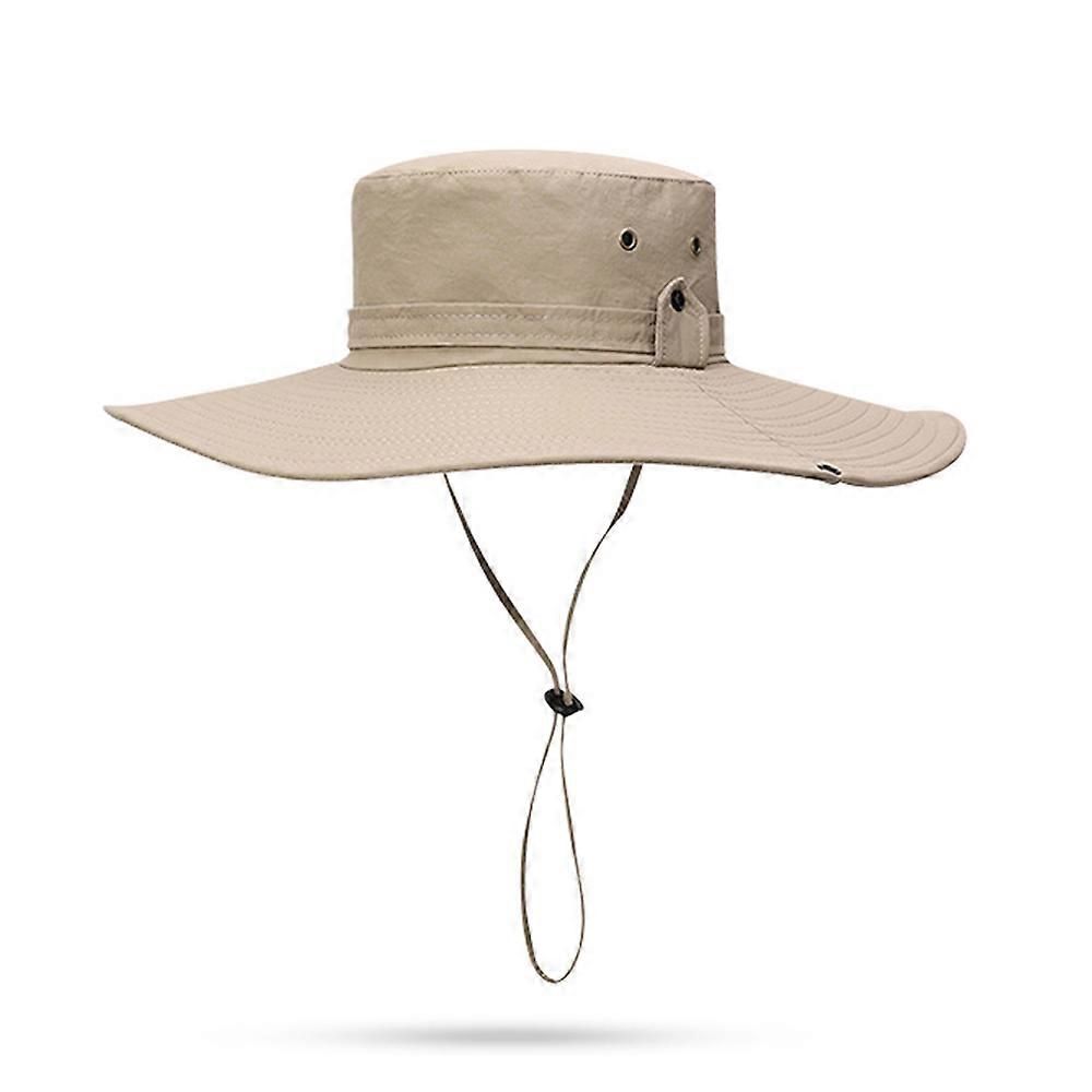 Wide Brim Hiking Hat, Adjustable Chin Strap