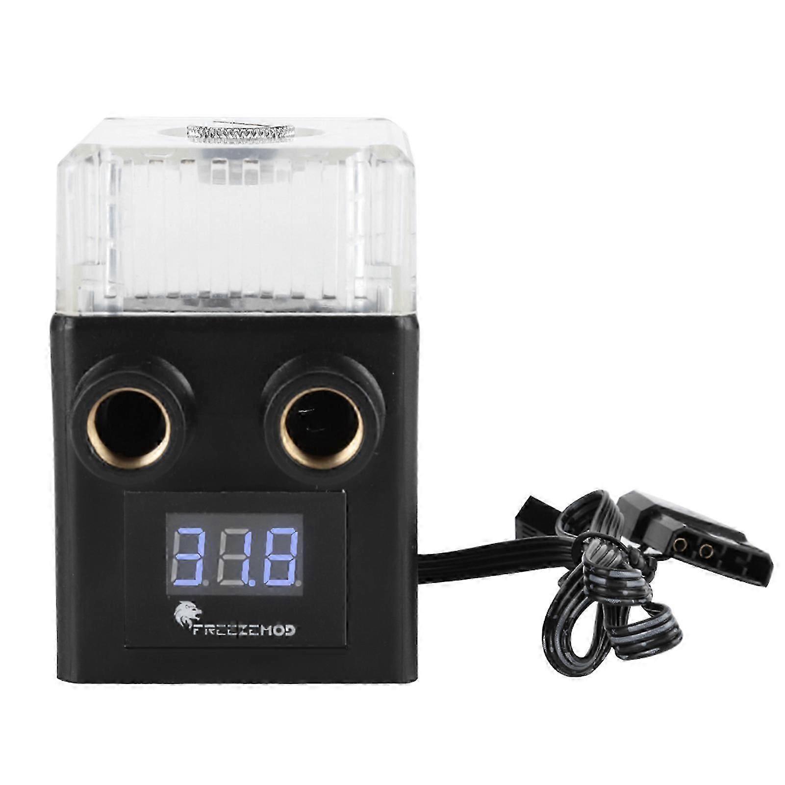 Ceramic Bearing Three Phase Pc Temperature Display Integrated Water Cooling Pump (black)