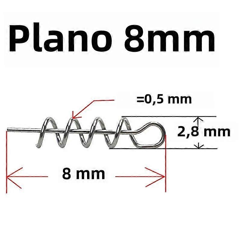 50 or 100 Pcs Spring Lock Fishing Pliers Soft Fly Fishing Lure Needle Clamp Tool