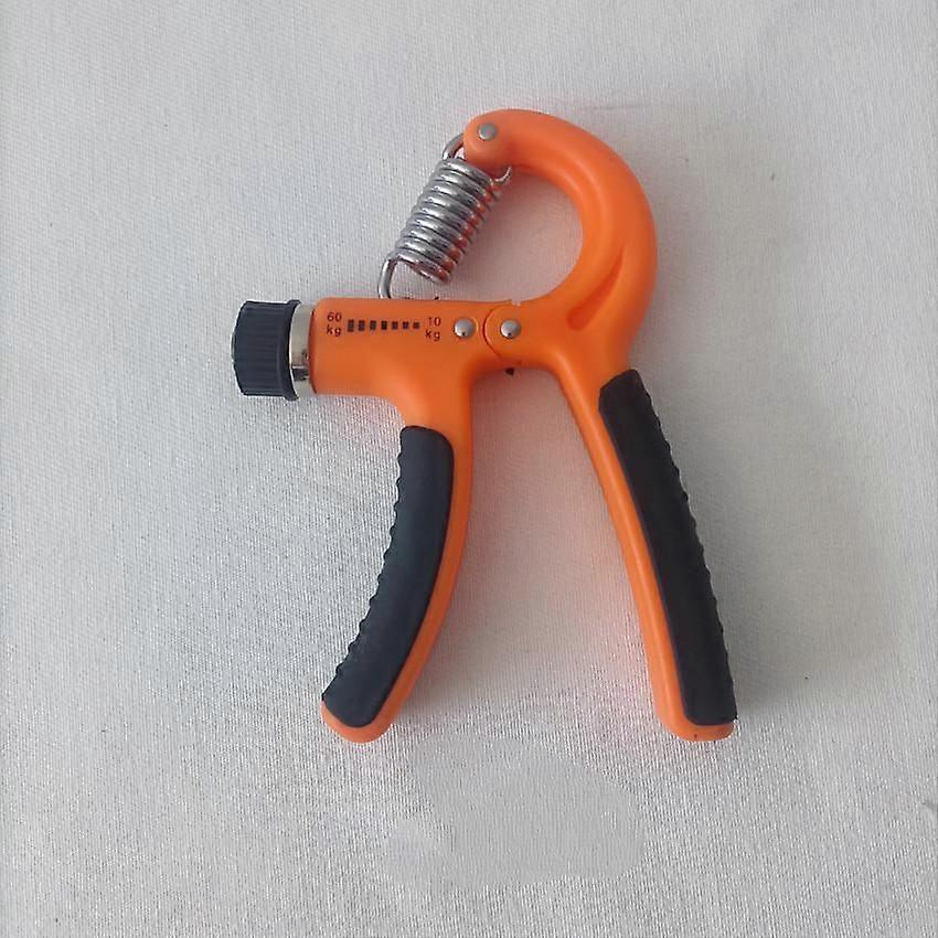 Grip Trainer, Grip Strengthener, Adjustable Resistance 22-132 lbs (10-60 kg), Non-Slip Grips orange