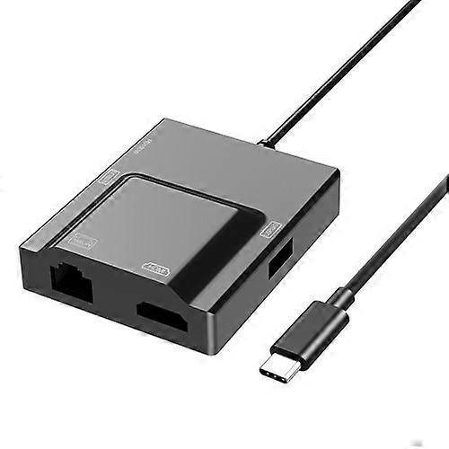 ZRUXE HB-126 5 in 1 USB-C / Type-C Multifunctional Converter Docking Station HUB Adapter