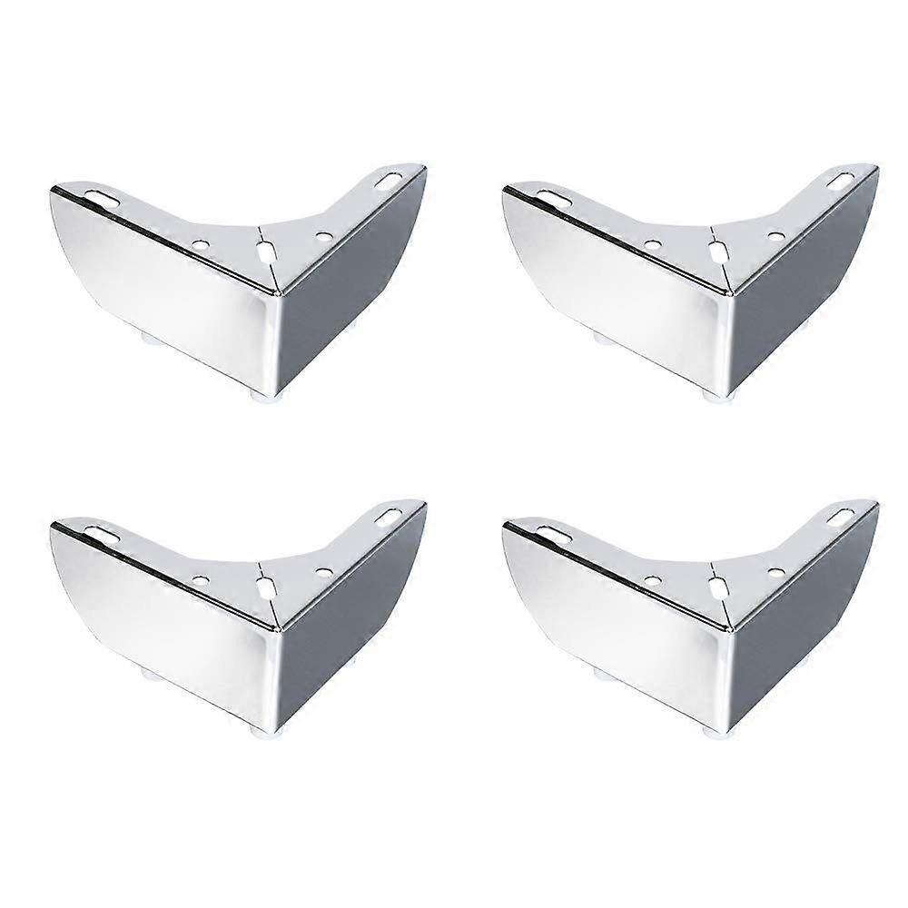 4pcs móveis pernas de metal de 2 polegadas sofá pernas prateado substituição de cor para mesa de centro