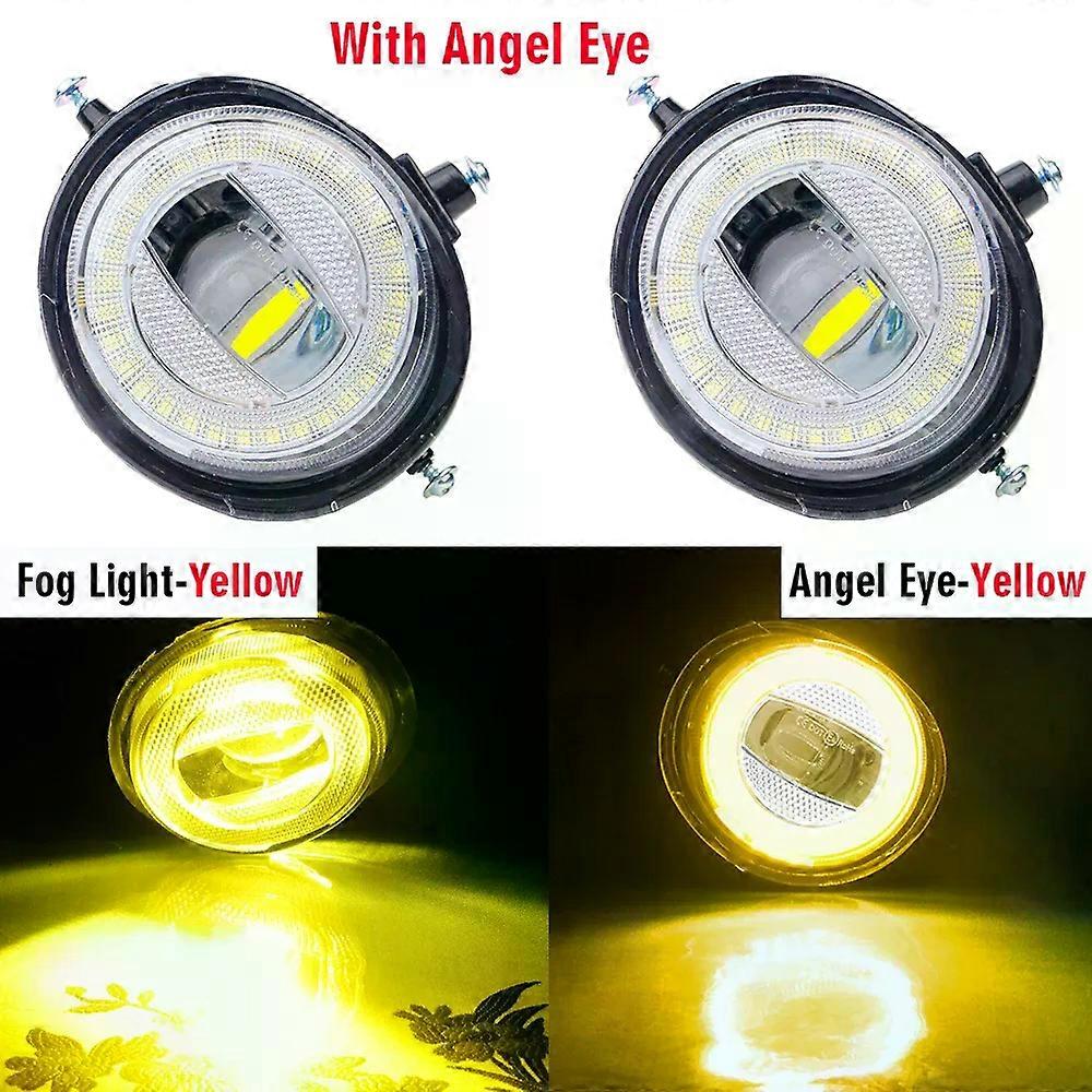 Compatible 2 Pieces 30W 8000LM Car Front Angel Eye LED Fog Light DRL Daytime Running Lamp H11 For Mazda CX-9 CX9 2013 2014 2015