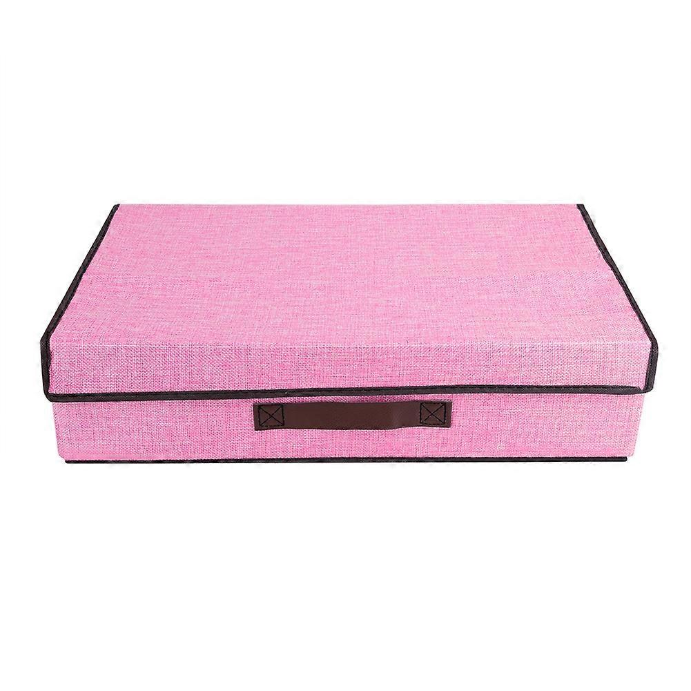 Foldable Cotton Closet Organizer Storage Box for Ties, Scarves, and Socks - Space-Saving Container in Neutral Color