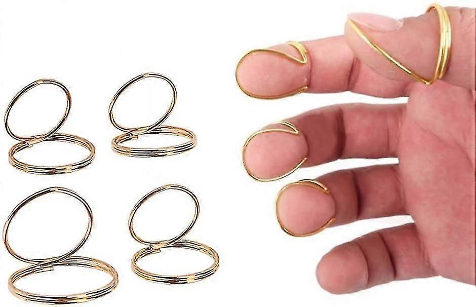 4pcs 吉他零件吉他手指拨片推不锈钢