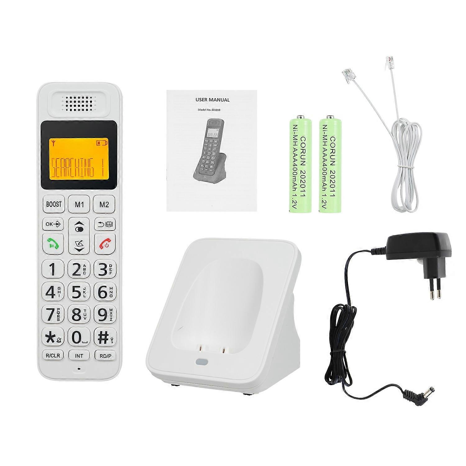 Expandable Cordless Phone Telephone with LCD Display Support 5 Handsets Connection House Phones for