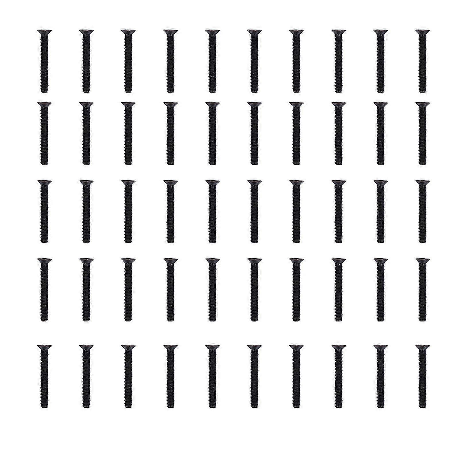 50Pcs Countersunk Screw Flat Cross M4 A2?70 Connection Part for Repair MaintenanceM4x30