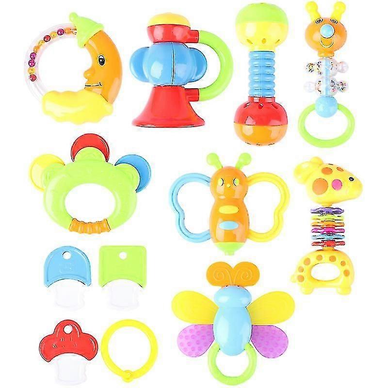 9pcs Baby Rattle Teether