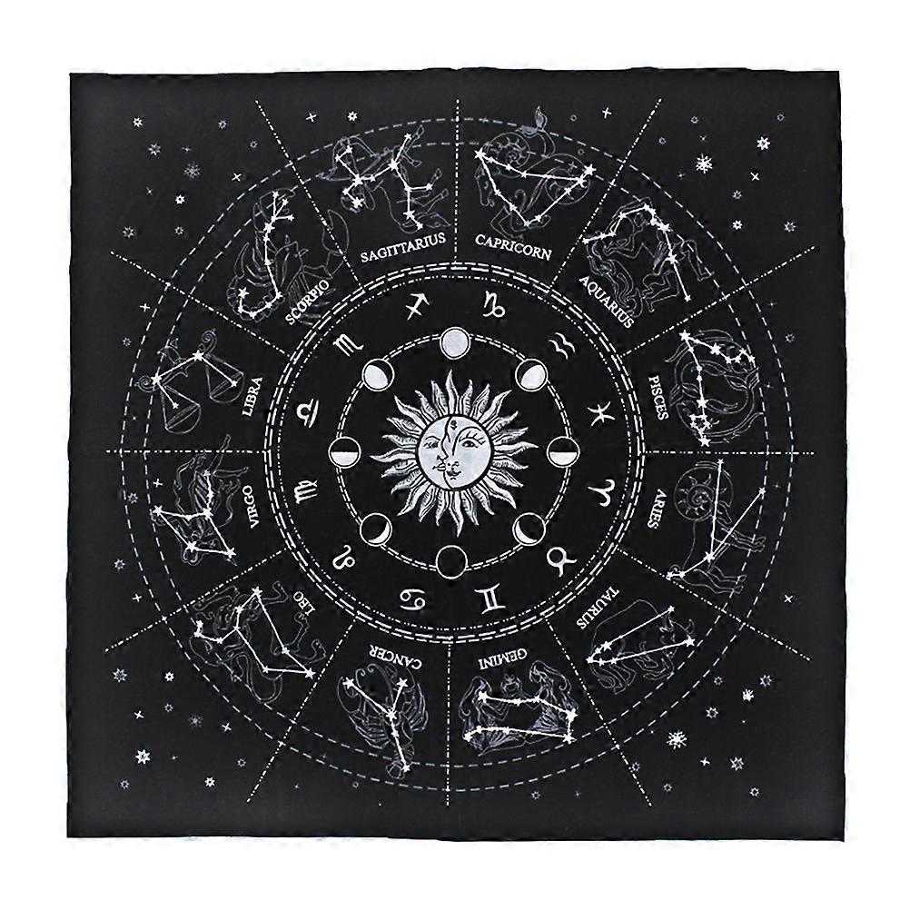 Tarot Special Tablecloth Soft Flocking Tablecloth Divination Card Tablecloth