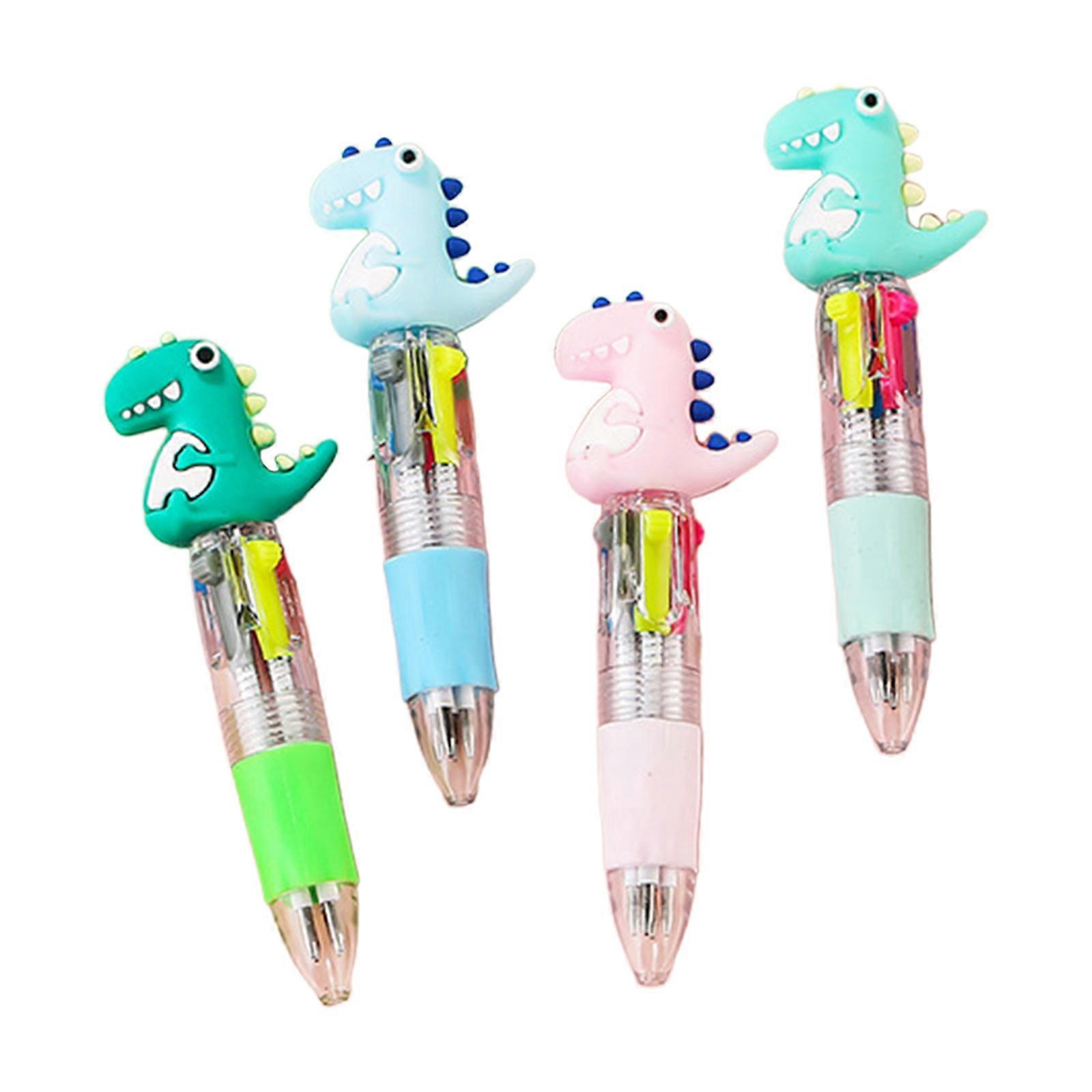 4Pcs Multicolor Ballpoint Pen for Kid Student Writing and Drawing, 4 Color-in-1 Ballpoint Pen