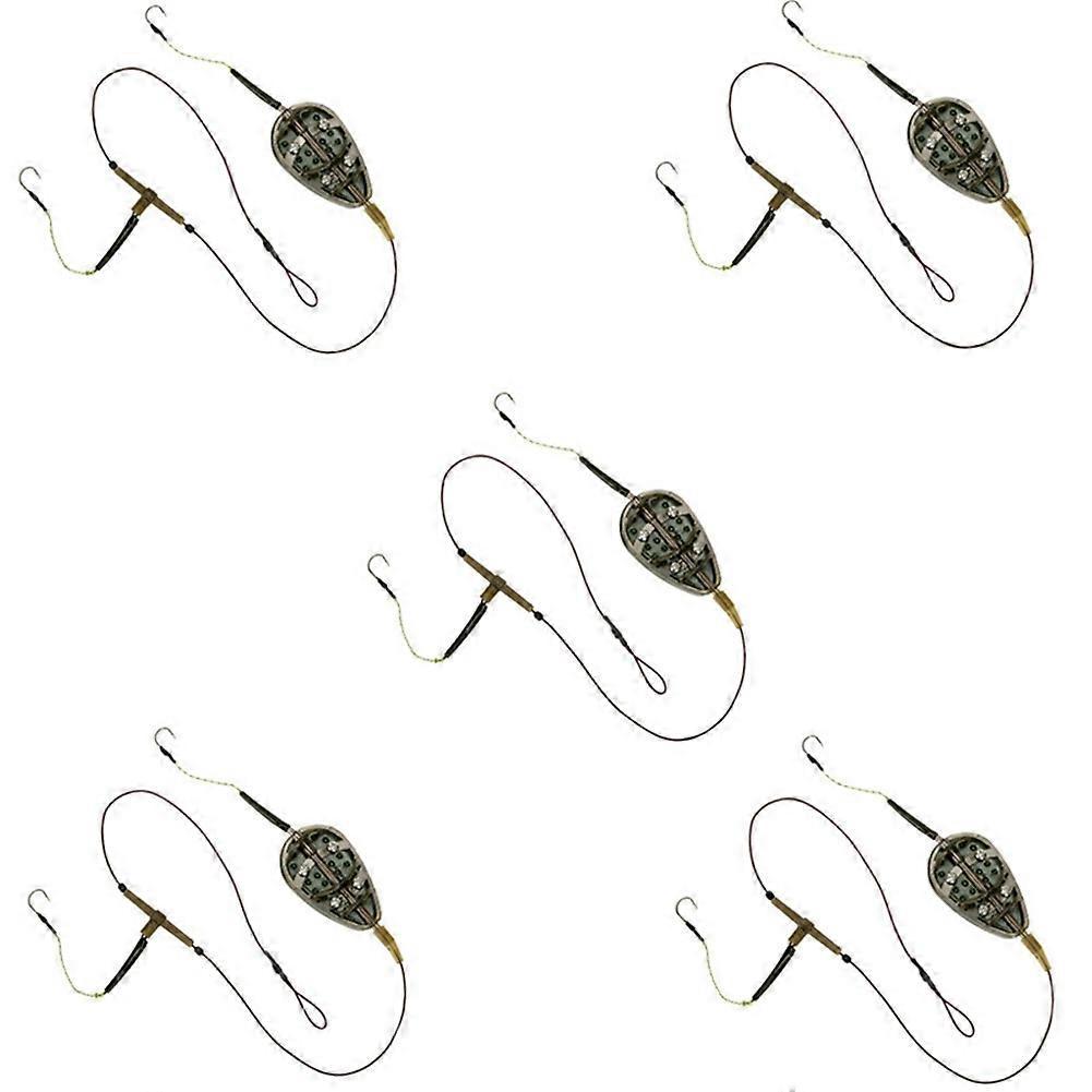 جهاز صيد سمك الشبوط الأوروبي المغذي لصيد الأسماك الرصاص المرجح 40G