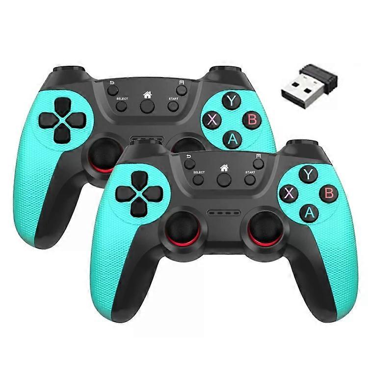KM-029 2.4G One for Two Doubles Wireless Controller Support PC / Linux / Android / TVbox KM-029 (Mint Green) Mint Green