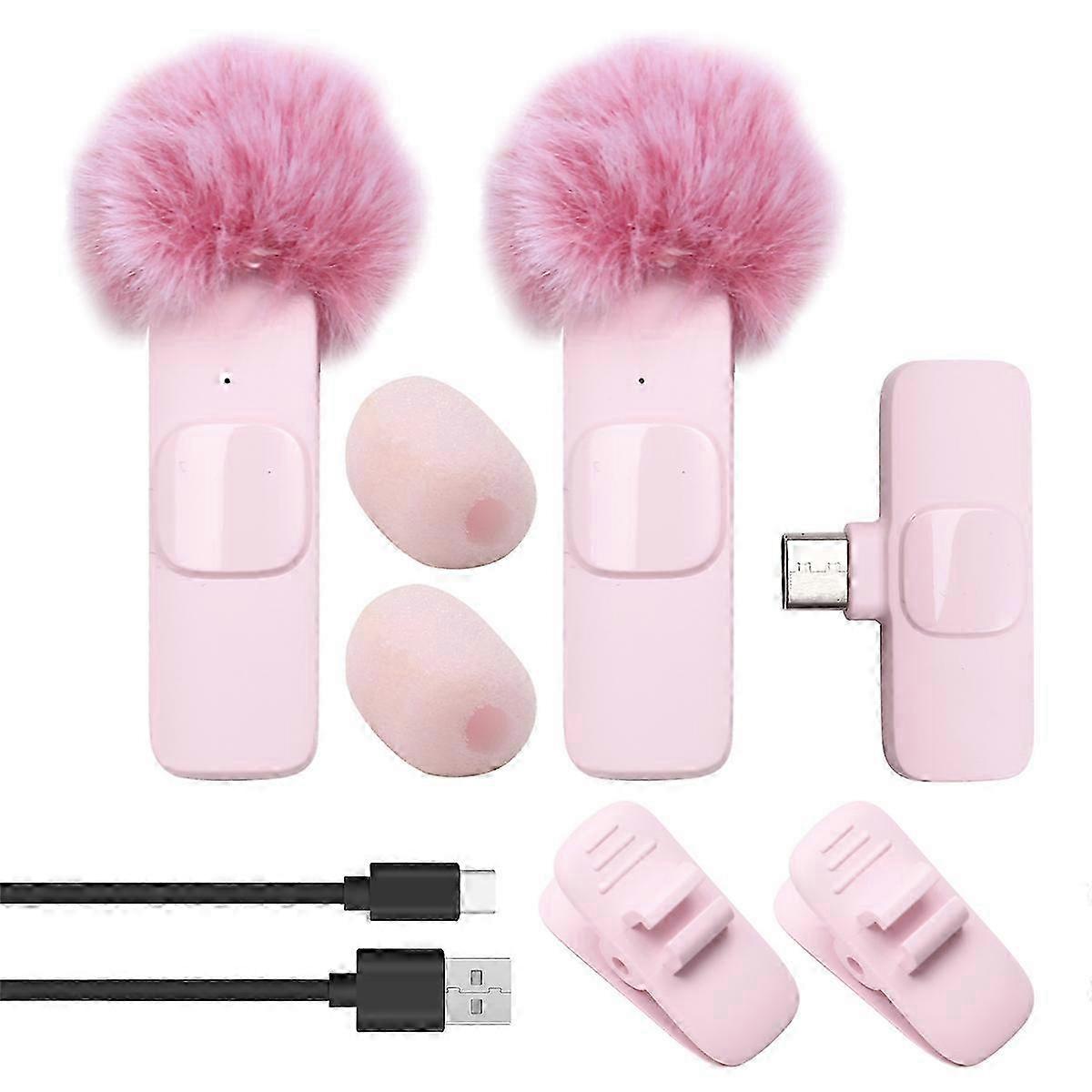 New Wireless Lavalier Microphone Portable Audio Video Recording Mini Microphone compatible PC Camera