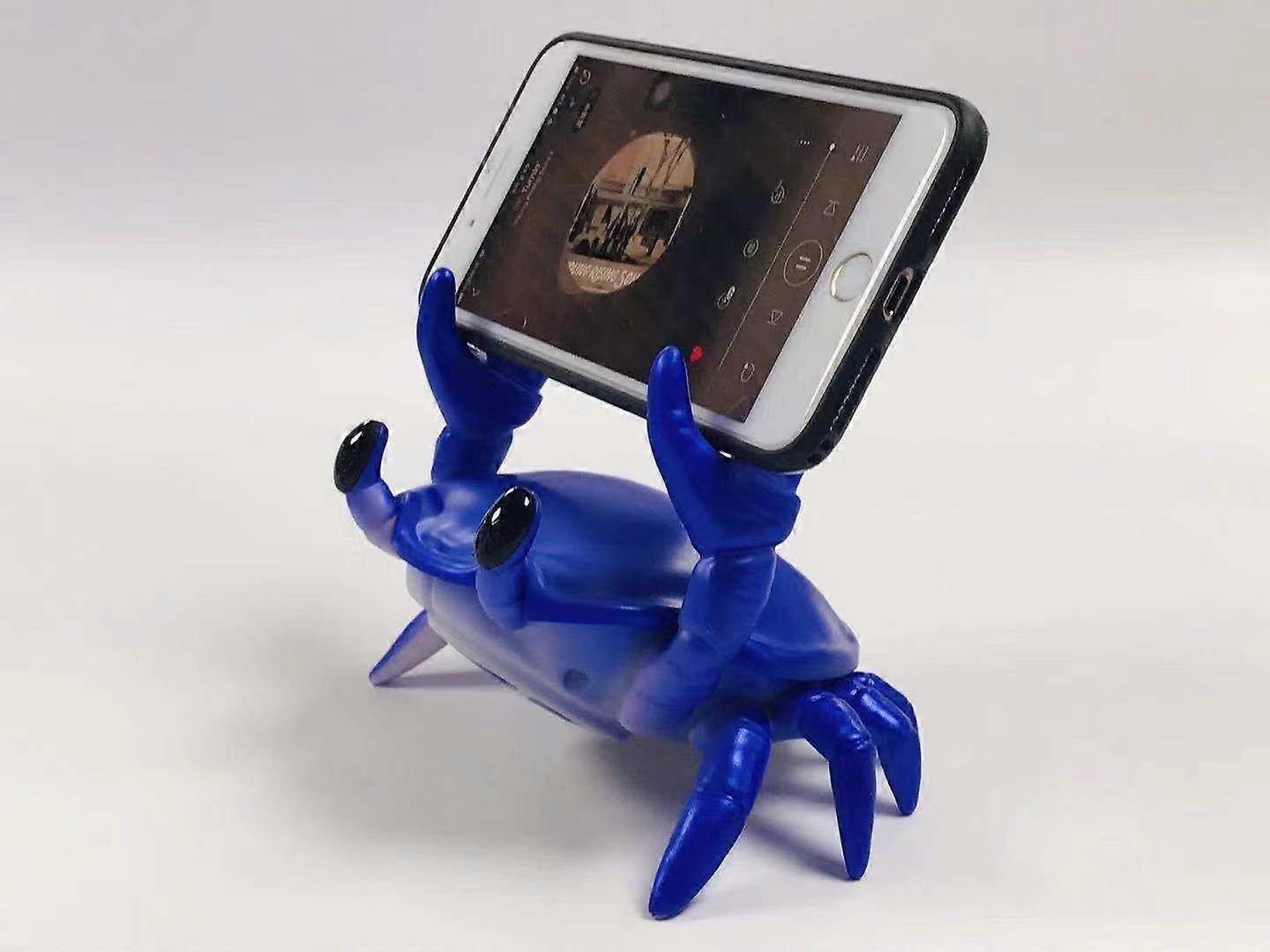 Wireless Bluetooth Speaker With Phone Holder(Blue)