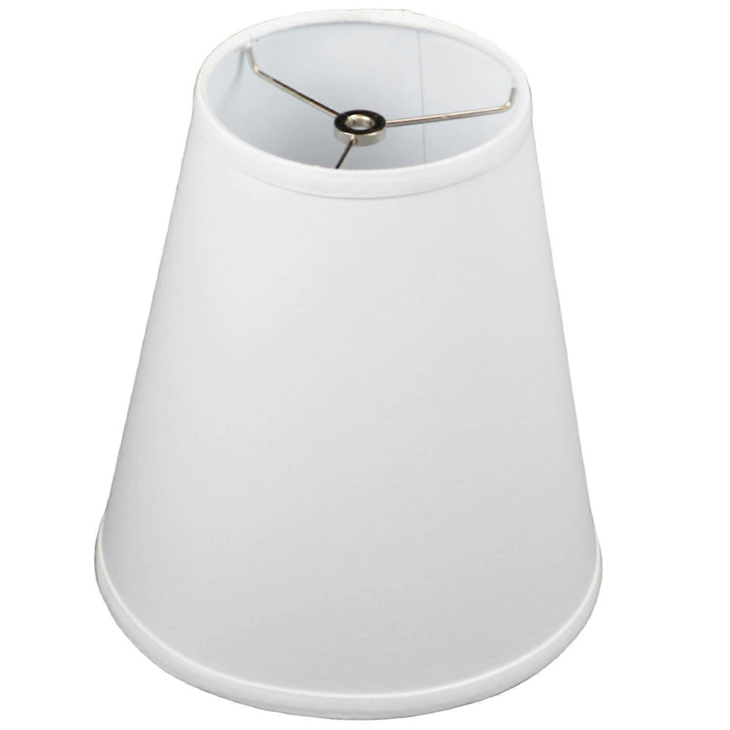 Lampshade 6' Top Diameter x 10' Bottom Diameter x 11' Slant Height with Washer (Spider) Attachment for Lamps with a Harp (Linen White)