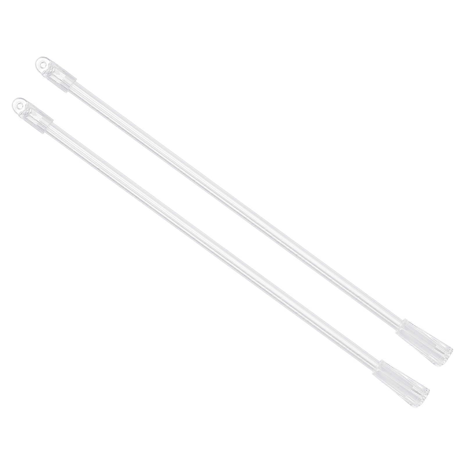 盲棒更换，1 件 12' 长带孔塑料盲杆，用于百叶窗棒开杆器的垂直盲杆棒（透明）