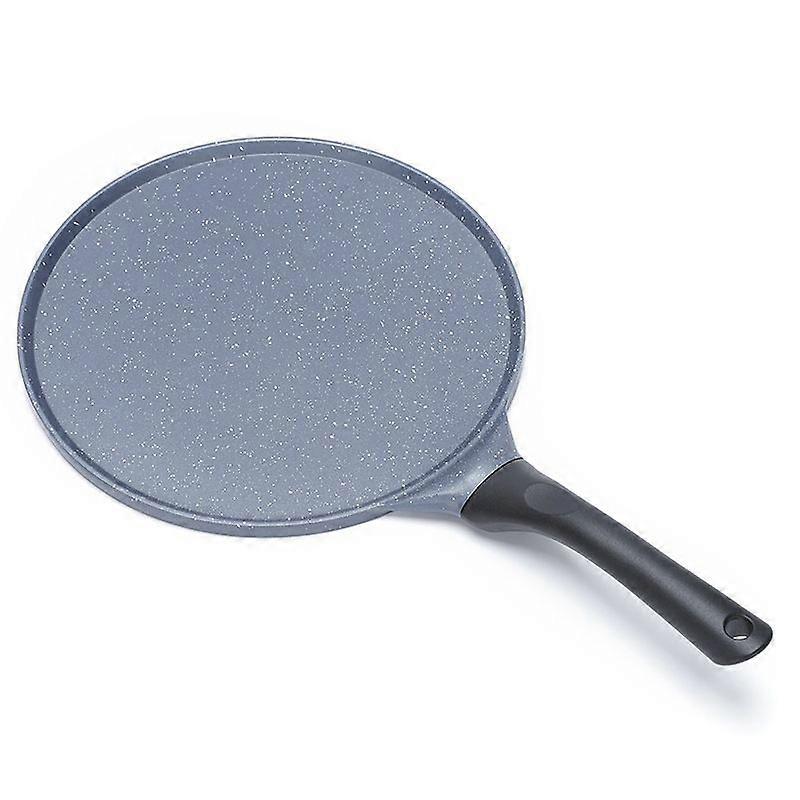 Steak Pan Pancake Pan, non-stick pan, low rim and removable handle, flat grill, black handle - 26.5 cm