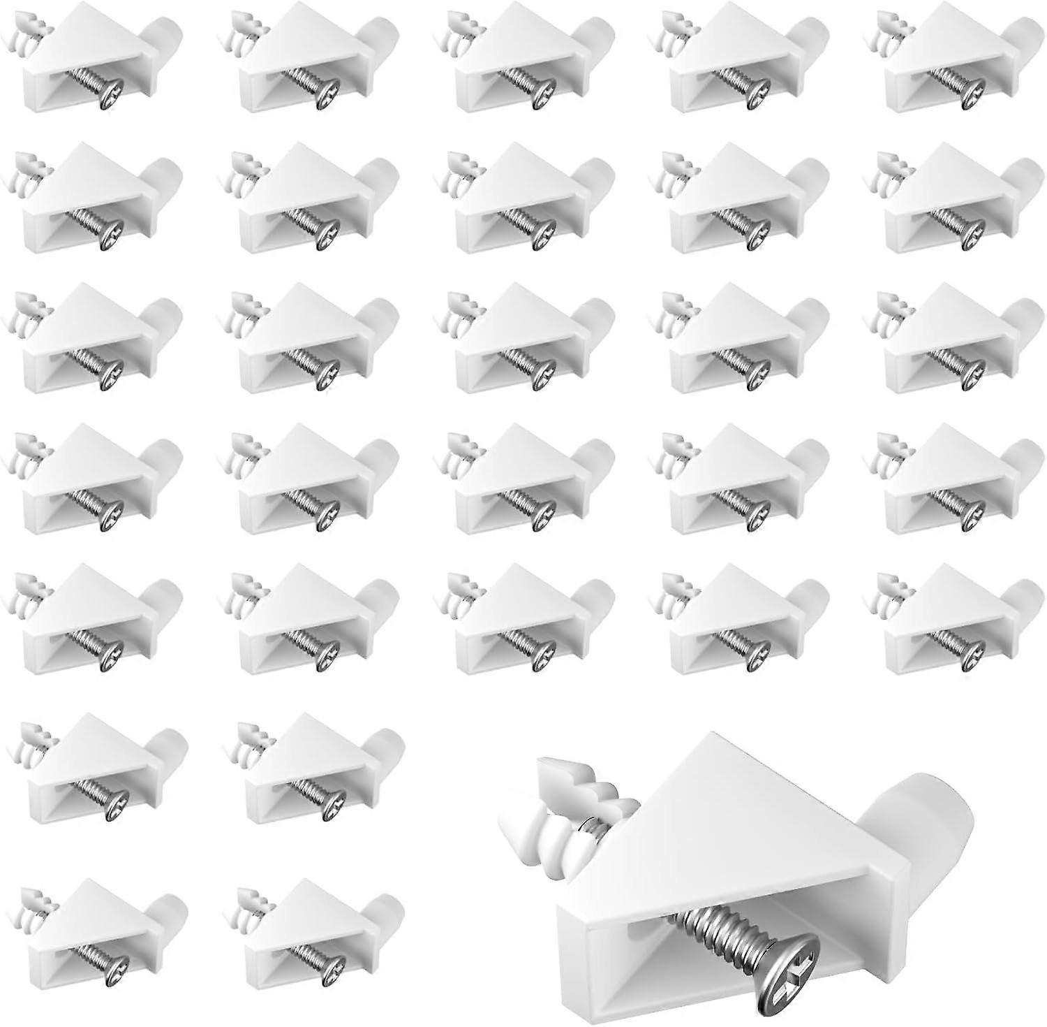 Pack of 30 White Compatible Shelf Brackets