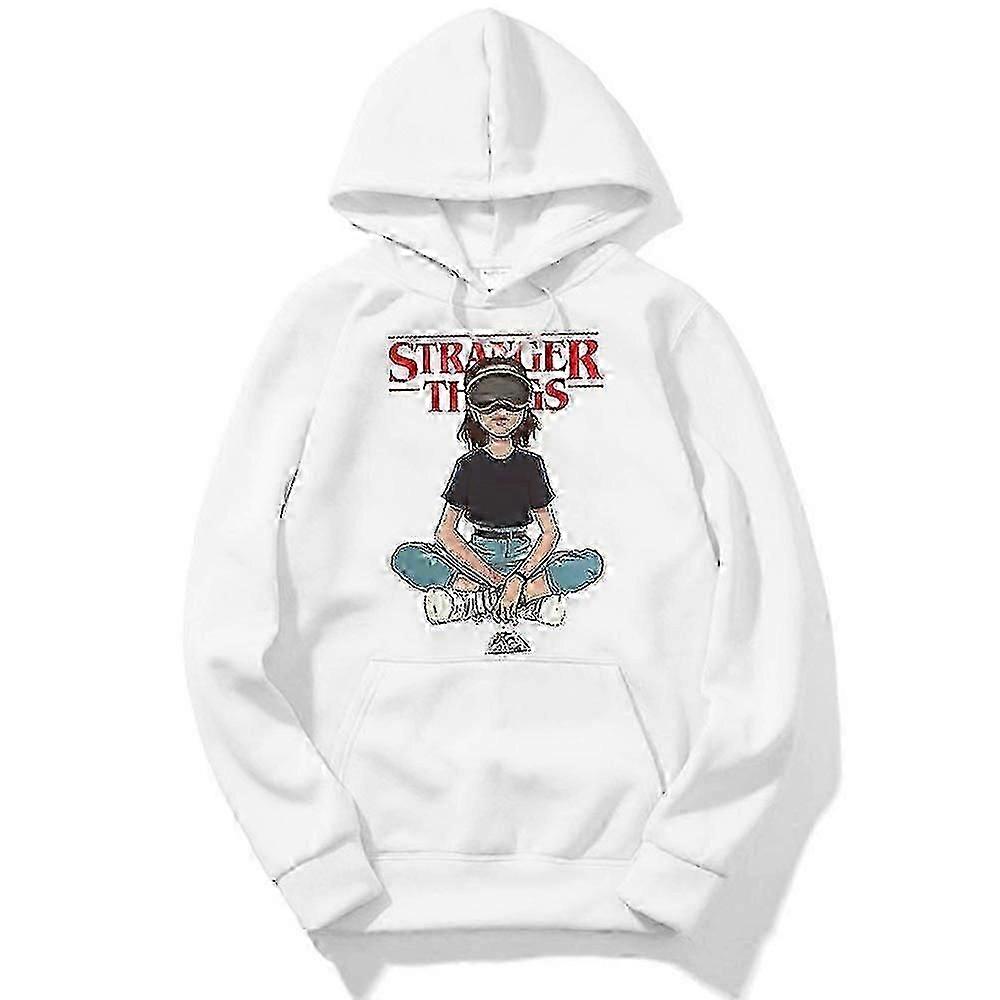 Stranger Things Drawstring hettegenser For Unisex Langermet Trykt Genser