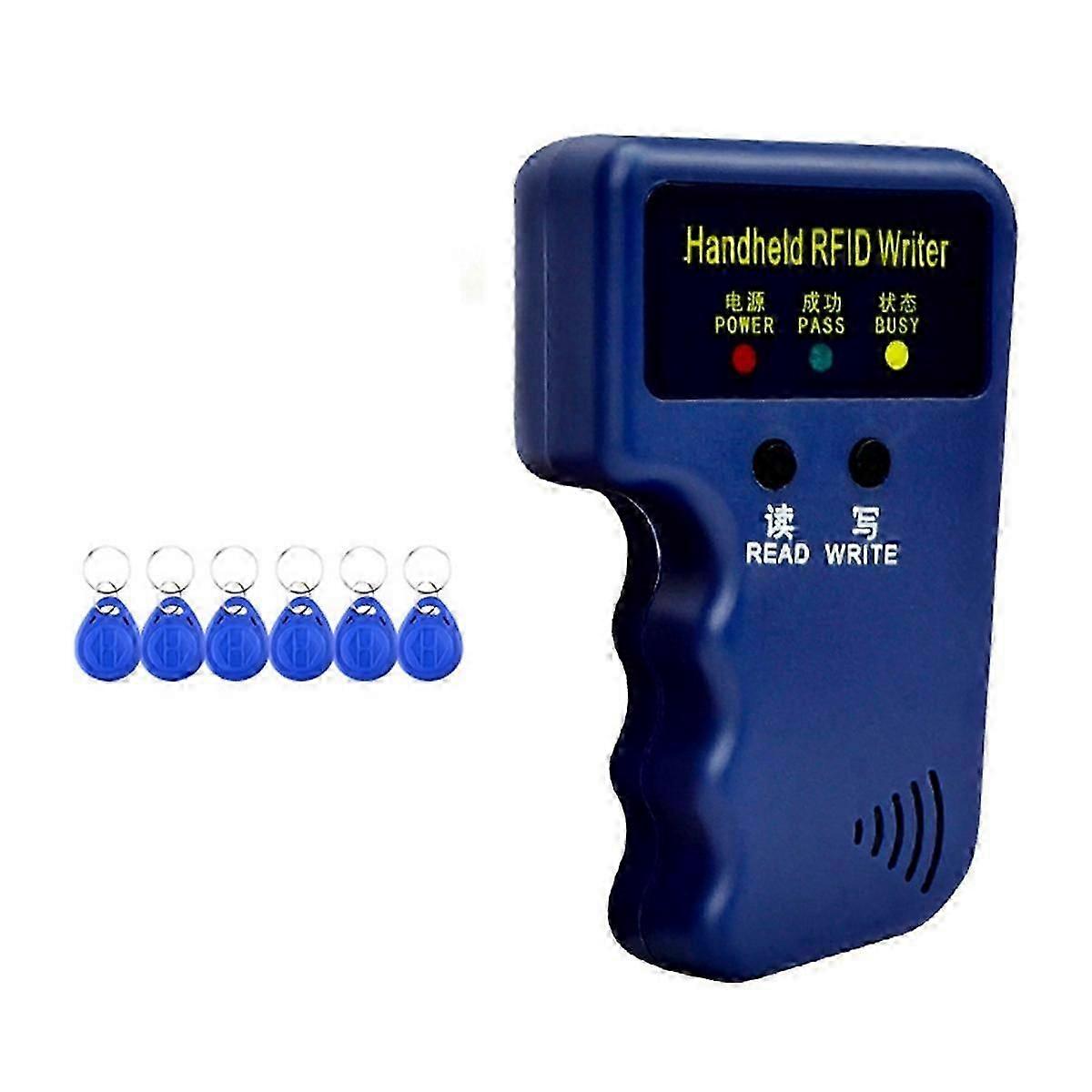 125Khz RFID Card Reader+6 Keyfobs Kit Copier Writer Duplicator Programmer ID Card Copy EM4305 T5577